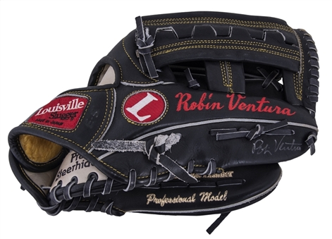 1993 Robin Ventura Game Model Signed Louisville Slugger HG125-5 Fielding Glove (PSA/DNA & JSA)